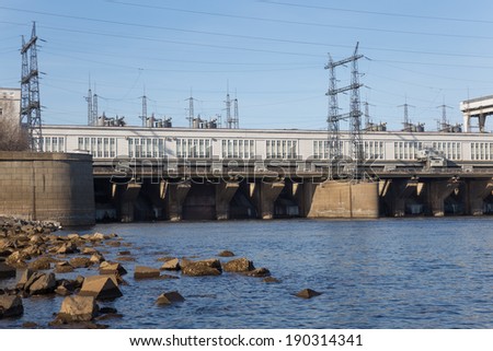 water-power plant in russia