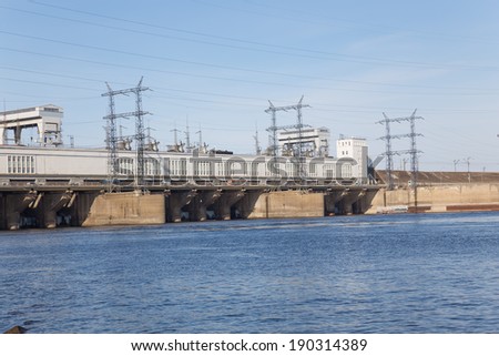 hydro power plant in bright day