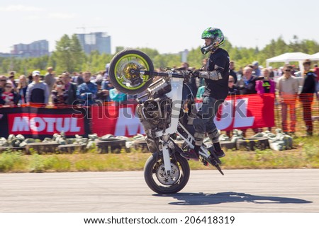 Perm, Russia - June 7,2014. Avto - moto festival 
