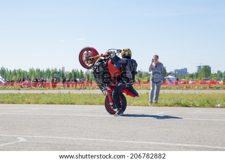 Perm, Russia - June 7,2014. Avto - moto festival \