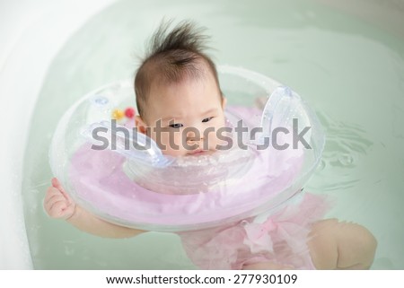 Baby Swimming with Neck Swim Ring