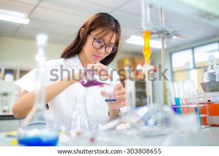 Chemistry students doing research in a chemistry lab