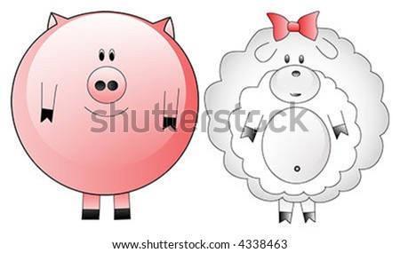 pig and sheep