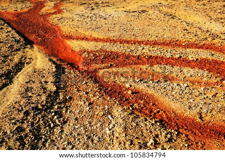 Soil pollution of a copper mine exploitation