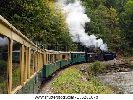 Mocanita Touristic Train - The Last Forestry Steam Working Train In Europe - Romania, Maramures