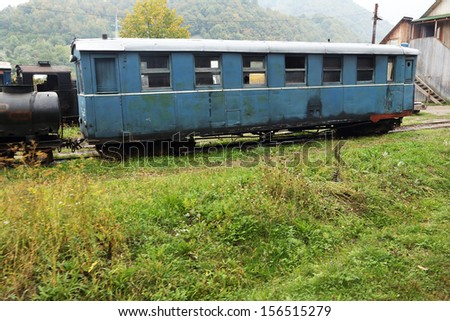 Mocanita touristic train - The last forestry steam working train in Europe - Romania, Maramures