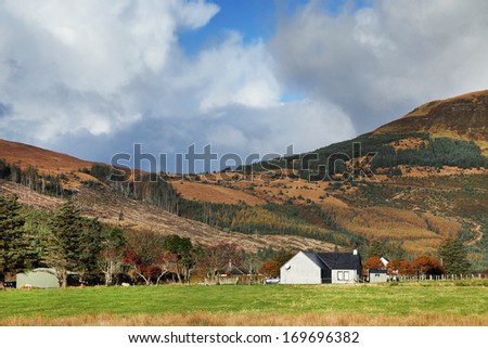 Traditional farm on the Island of Skye, Scotland, Europe