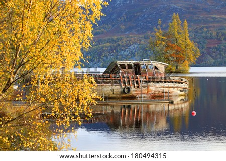 Autumn colours in Highlands, Scotland, Europe