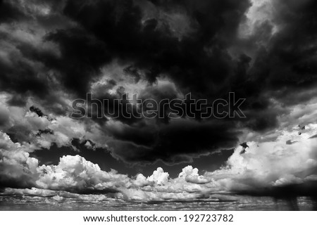 Apocaliptic stormy sky background