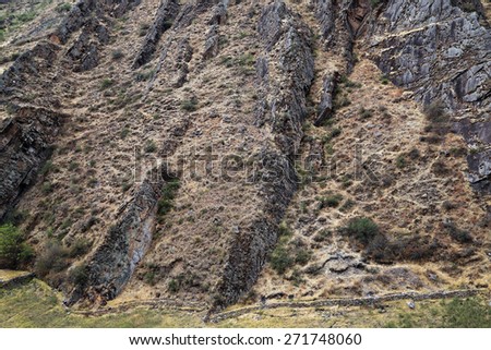 Alpine valley in Cordiliera Huayhuash, Peru, South America