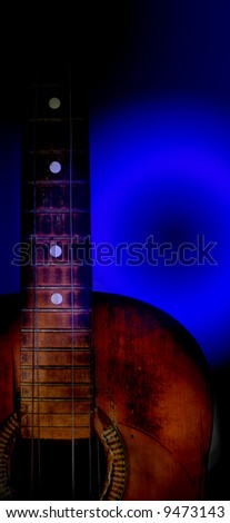 Very old blues guitar