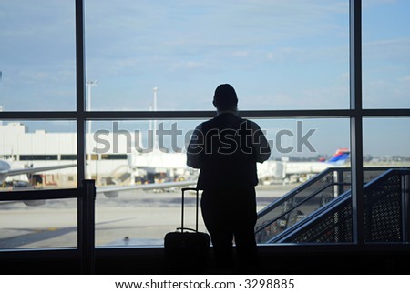 man in airport