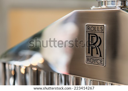 12 October 2014:  Fair of the spouses to San Pellegrino Terme Italy.  the Rolls Royce logo