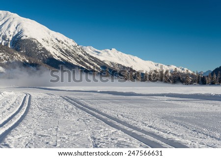 Nordic ski track