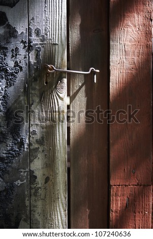 Close-up of door lock