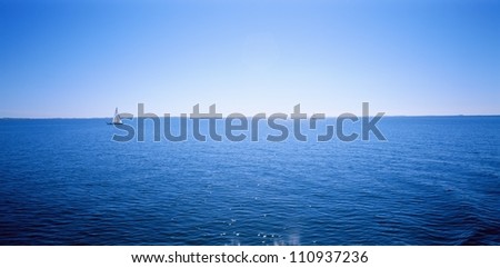 Sailing boat on the sea, Sweden