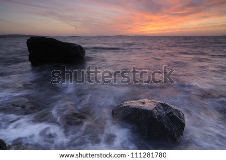 Stones in the sea, Sweden