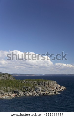 Cliffs by the sea, Hoga Kusten, Sweden