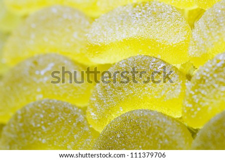 Close-up of yellow candy