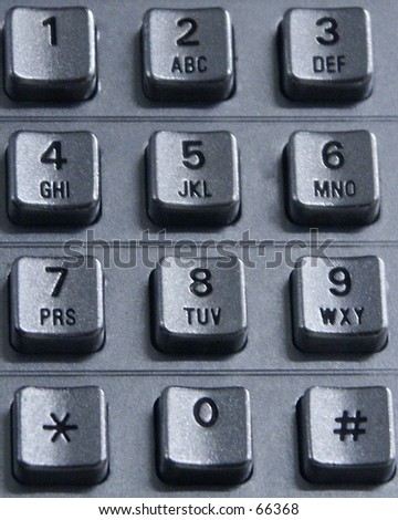 phone keypad alphabet. stock photo : Telephone Keypad