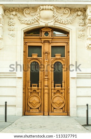 Old door in Paris