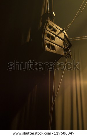Speakers on a concert