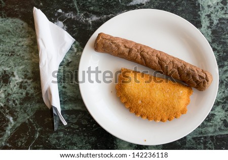 Dutch fried food on the plate