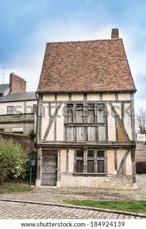 Timber frame peasant house in Beauvais, France