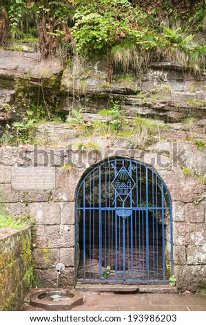 The source of Sainte Odile in Alsace, France. According to legend, it can heal the blind.