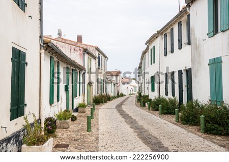 Tidy street at La flotte, Ile de Re, France