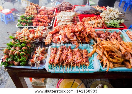 vietnam bbq street food