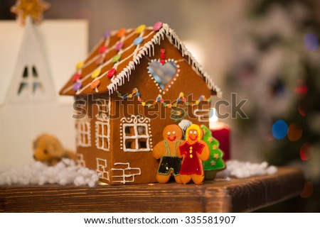 Christmas installation gingerbread house