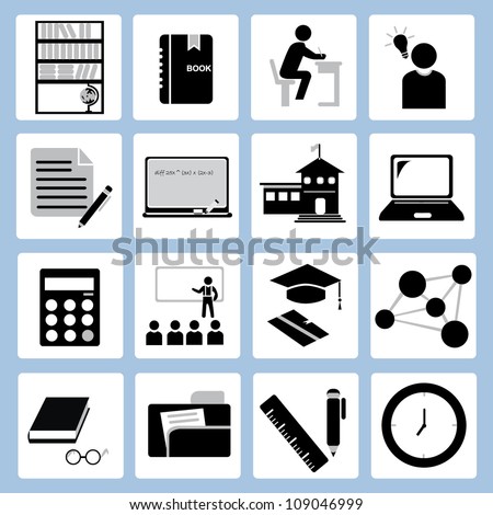 education icon set education icon set