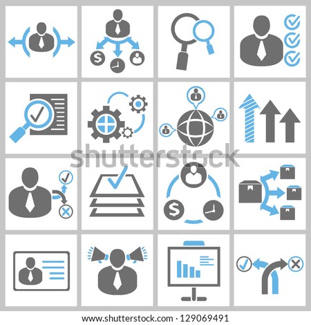 business management and human resource concept icon set business management and human resource concept icon set