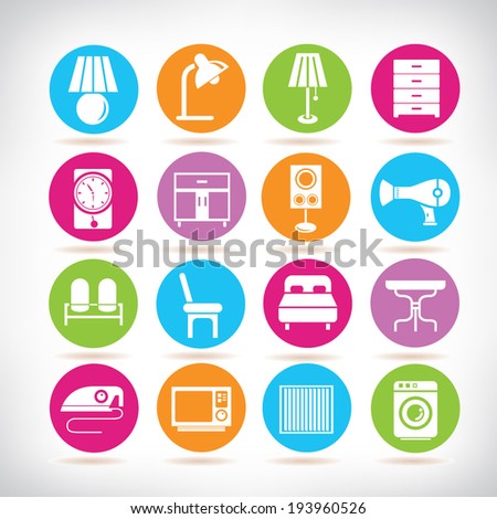interior design icons furniture icons set interior design icons furniture icons set