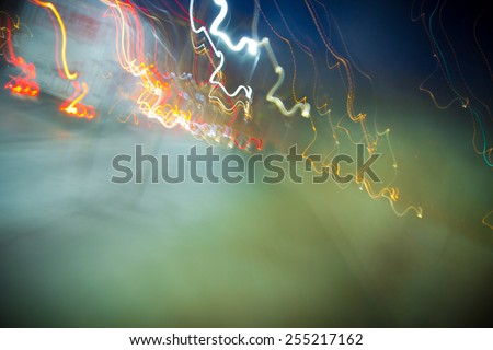 colorful streaks in the night as a background