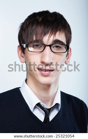cute guy hairstyles. stock photo : cute young guy