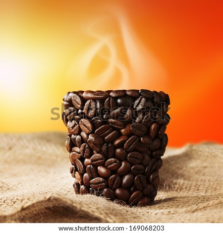 coffee cup with steam