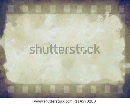 Grunge color filmstrip texture,  photo film frame background
