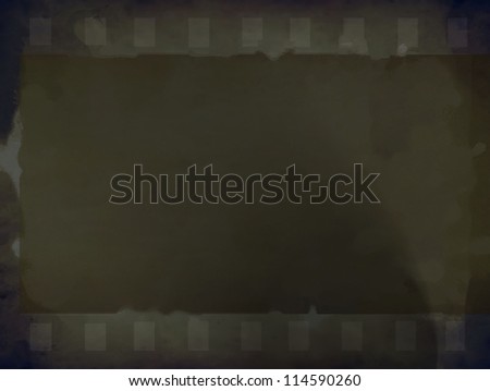 Grunge color filmstrip texture, photo film frame background