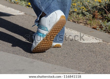 Evening  jogging in Sneakers