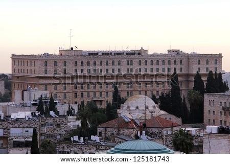 King David Hotel at dawn. Jerusalem