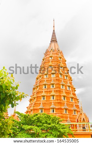 Large pagoda at  Wat Tham Sua  ( Public place ) kanchanaburi thailand