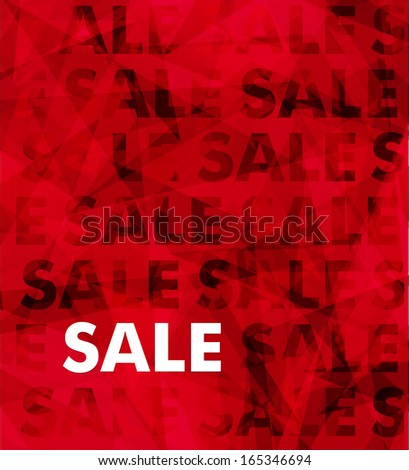 Abstract sale typography background