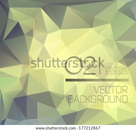 Abstract numbered background with polygons, can be used for website, info-graphics