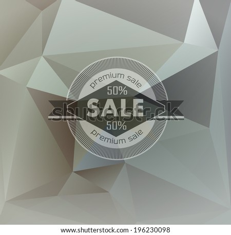 Abstract light  background with label for sale