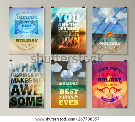 Quote poster Typographical background Creative retro design Quote poster Typographical background Creative retro design