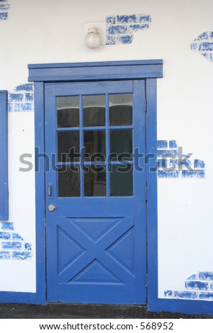 pretty blue door