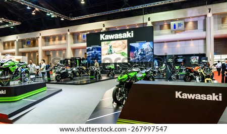 BANGKOK - MARCH 24 : Kawasaki booth at The 36th Bangkok International Motor Show \