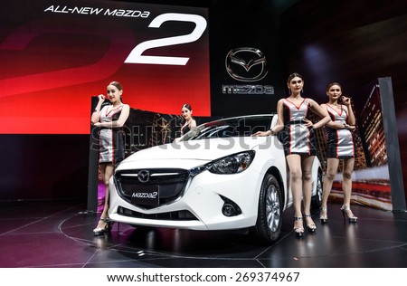 BANGKOK - MARCH 24 : All-New Mazda 2 on display at The 36th Bangkok International Motor Show \